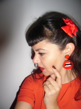 Boucles d'oreilles fantaisie originales rétro pinup