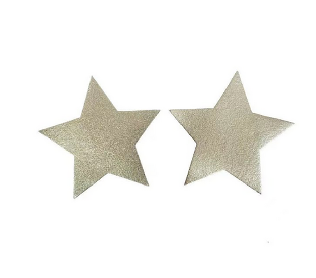 Cache-tétons fins forme étoiles lamées couleur au choix "Shining stars"