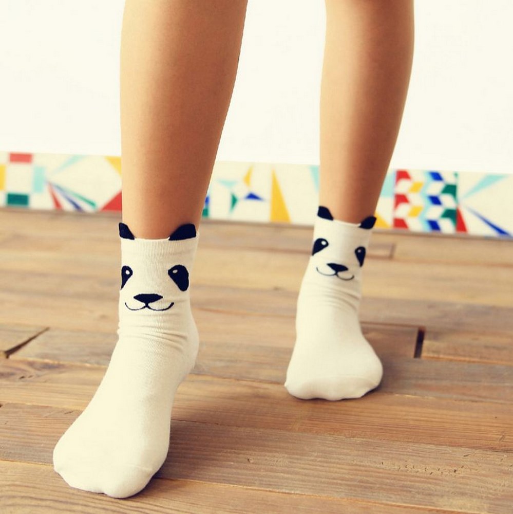 Chaussettes originales têtes d'animaux à oreilles