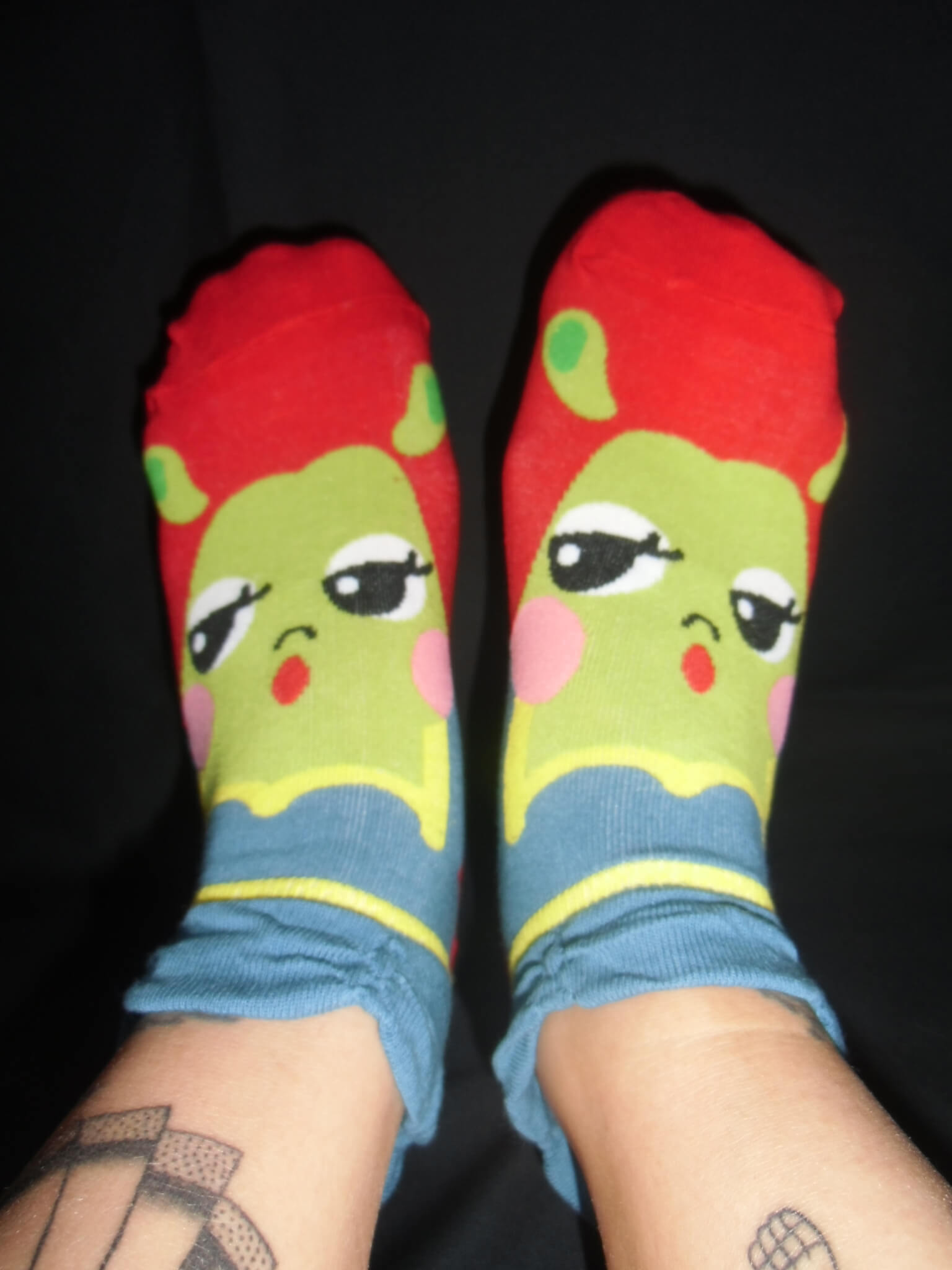 Chaussettes princesse cartoon ogresse Shrek Fiona