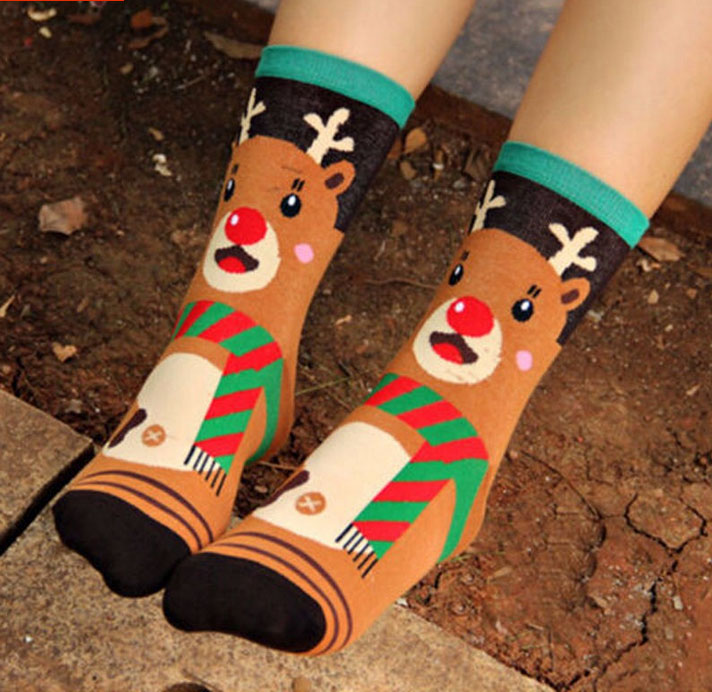 Chaussettes originales rennes de Noël