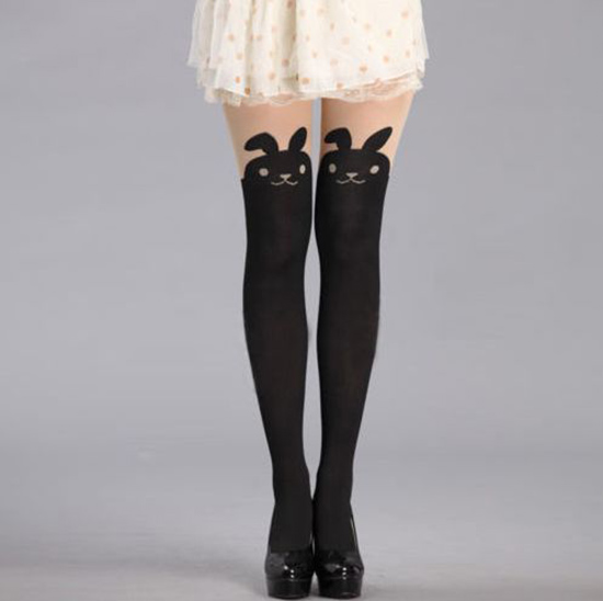 Collants animaux harajuku kawaii lapin mignon