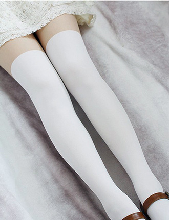 Collants chaussettes en trompe-l'oeil
