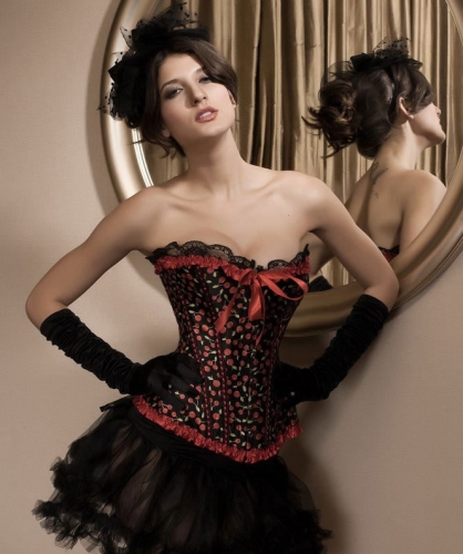 Corset à cerises "Cherry pin-up"