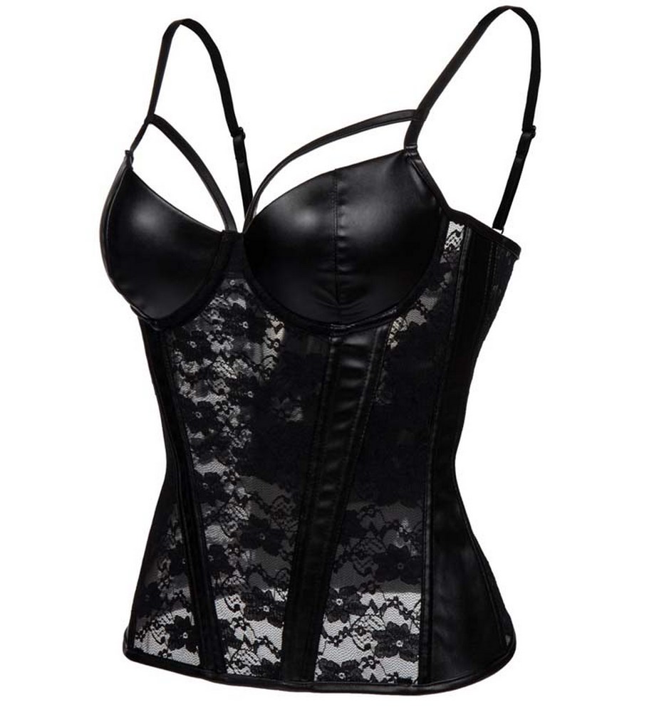 Bustier deals simili cuir