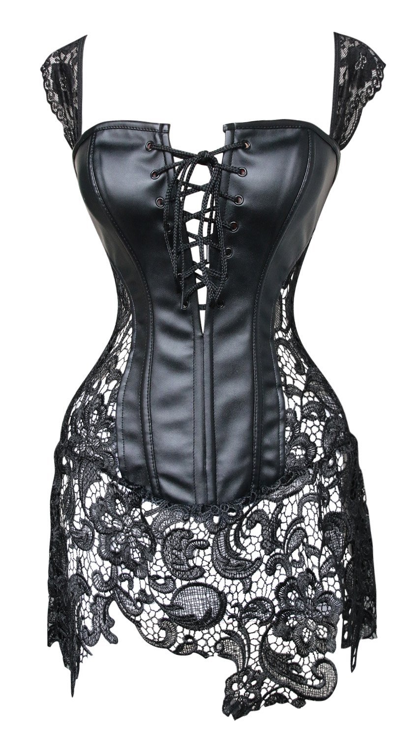 bustier simili cuir