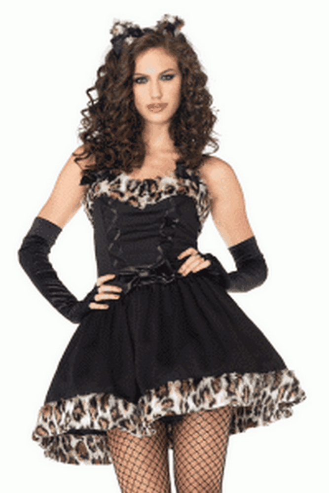 Costume déguisement robe sexy et originale Leopard girl
