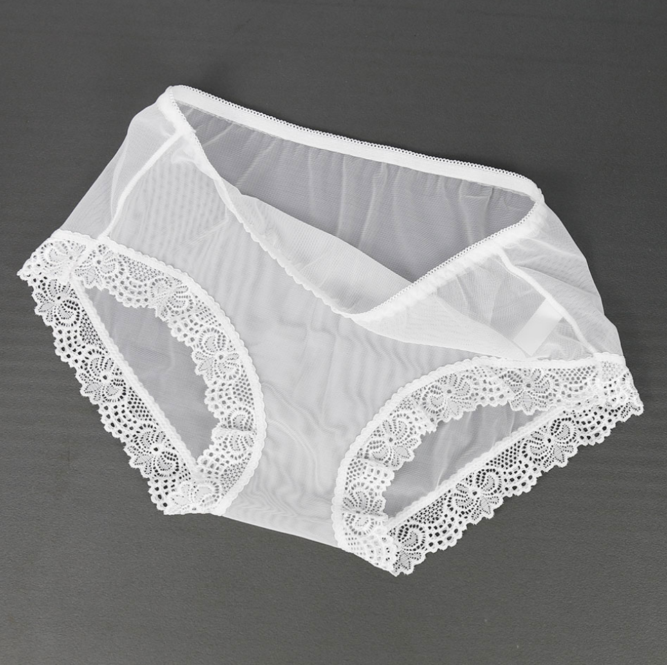 culotte blanche transparente