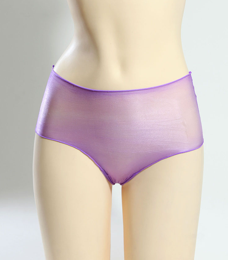 Culotte transparente violette sans gousset 