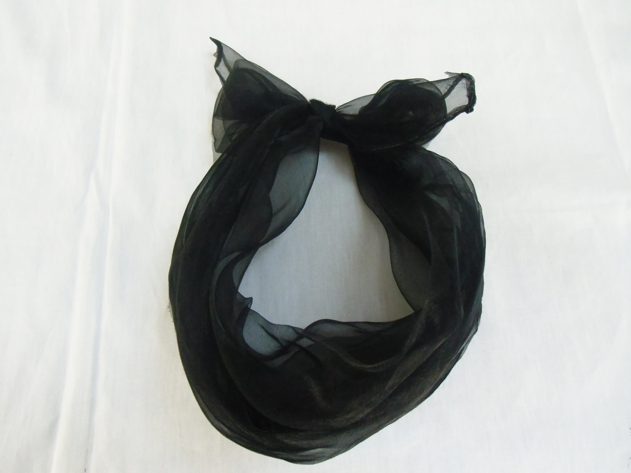 foulard cheveux noir