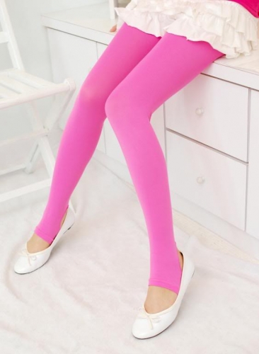 Fuseau rose ou collants à talons ouverts roses