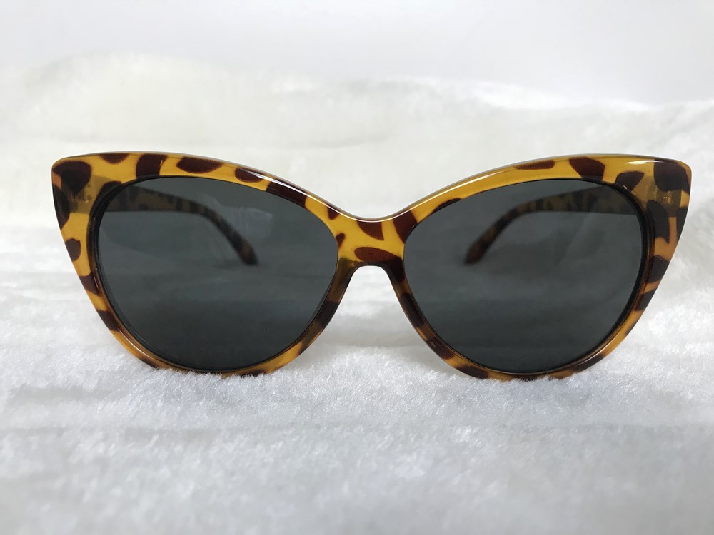 Lunettes papillon léopard verres transparents pinup rétro vintage glamour