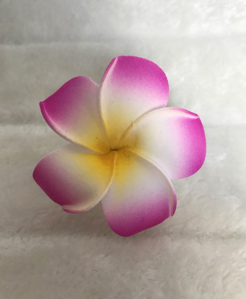Pince clip barette cheveux fleur frangipane frangipanier hawai 3 tailles choix 