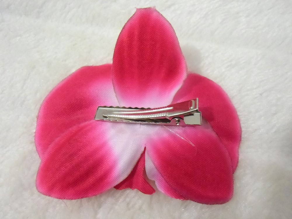 barette pince à cheveux pour fillette fleurs bleue et turquoise