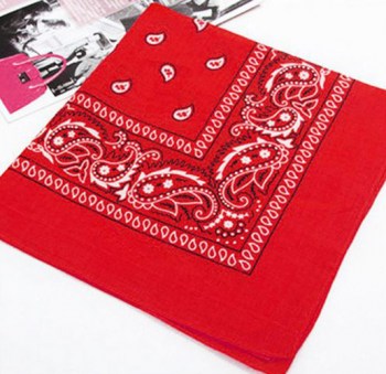 Bandana foulard carré rouge rockabilly pin-up
