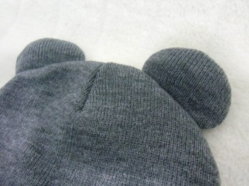 Bonnet gris original hiver oreilles de Mickey
