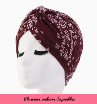 bonnet-turban-bandana-rouge-bordeaux-texte