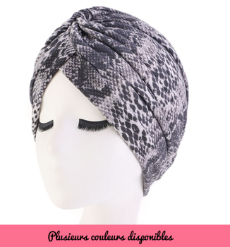 bonnet-turban-peau-serpent-gris-noir-texte