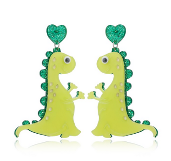 boucles-doreilles-dinosaure-vert