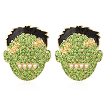 boucles-doreilles-frankenstein-strass-verts