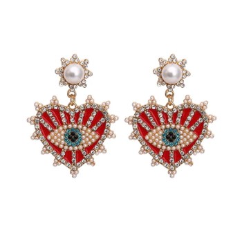 boucles-doreilles-originales-coeurs-oeil-strass-rouge