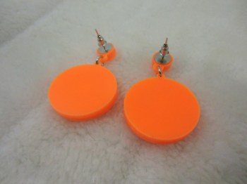 Boucles d'oreilles originales tranche de orange