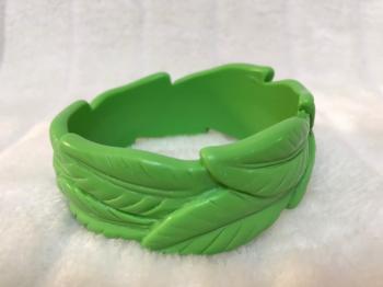 bracelet-resine-feuilles-vertes-mates-retro-2