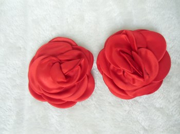 Cache-tétons nippies forme rose rouge