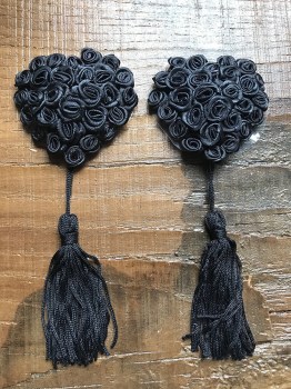 Cache-tétons nippies coeurs roses noires