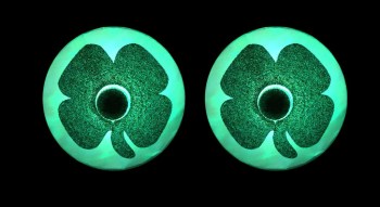 Cache-tétons nippies trèfle vert lumineux leds