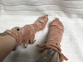 chaussette-animal-rigolo-cameleon