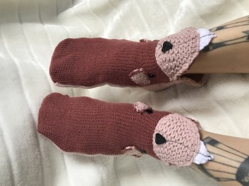 chaussette-animal-rigolo-marmotte-marron
