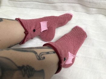 chaussette-animal-rigolo-poisson-rose