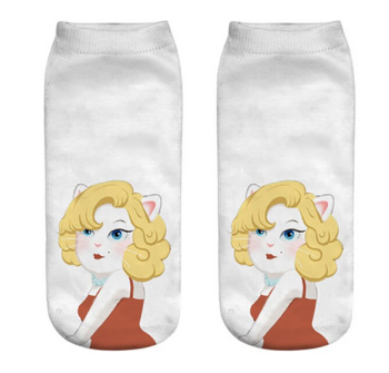 chaussettes-basses-chat-blanc-marilyn-monroe