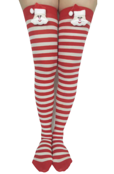 chaussettes-hautes-rayures-rouge-blanc-pere-noel