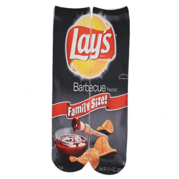 chaussettes-originales-noires-lays-chips-barbecue