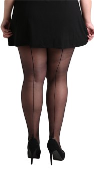 Collants rétro pin-up noirs couture noire cuban heels