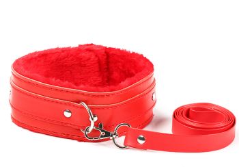 collier-bdsm-laisse-de-chien-simili-cuir-fourrure-rouge