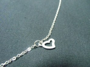 Collier battement de coeur argenté "Electrocardiogramme"
