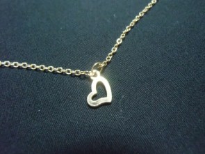 Collier battement de coeur doré \