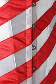 Corset pin-up original drapeau américain armatures métal