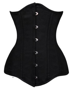corset-underbust-coton-noir-armatures-metal