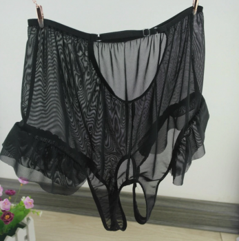 culotte-coquine-noire-transparente-taille-haute-ouverte-4