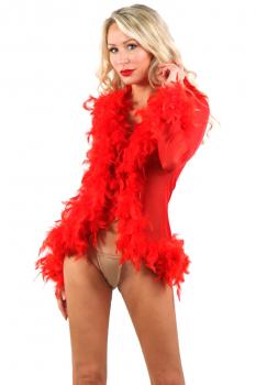 deshabille-rouge-sexy-court-resille-plumes