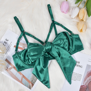 ensemble-lingerie-sexy-satine-vert-gros-noeud-6
