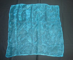 Foulard à cheveux transparent bleu &#38;#38;#34;Turquoise pinup hairdo&#38;#38;#34;