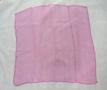 Foulard à cheveux transparent rose fuchsia pinup