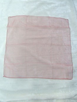 Foulard à cheveux transparent rose poudré pour pinup