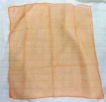 Foulard à cheveux transparent orange pour pinup