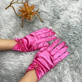 gants-courts-satines-roses-fuchsia-perle-bijou-finition-argentee